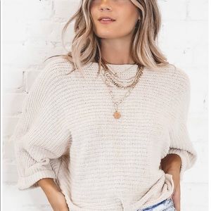 SADIE & SAGE CREAM CHALET SWEATER